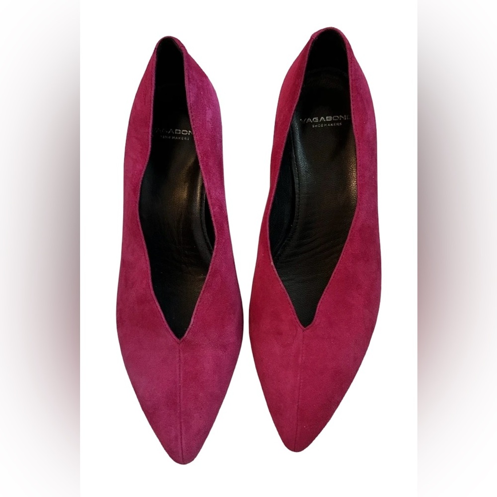 Vagabond Women's Fuchsia Suede Heels
